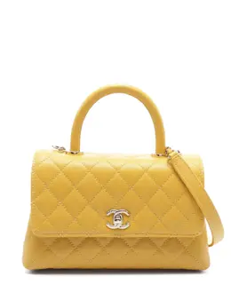 CHANEL Pre-Owned: Жёлтая сумка 