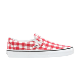 Vans: Красные шлёпанцы  Classic Slip On