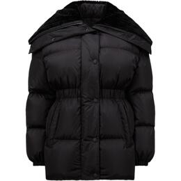 Moncler: Чёрный пуховик 