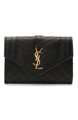 Saint Laurent: Чёрный кошелёк  Classic