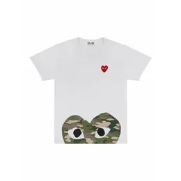 Comme des Garcons PLAY: Белая футболка 