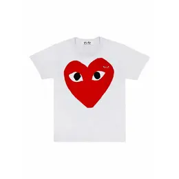 Comme des Garcons PLAY: Красная футболка  Heart