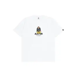 AAPE BY *A BATHING APE®: Белая футболка 