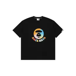 AAPE BY *A BATHING APE®: Чёрная футболка 