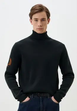 Fred Perry: Зелёный свитер 