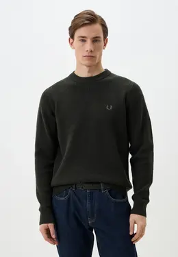 Fred Perry: Свитер цвета хаки 