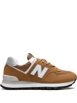 New Balance: Оранжевые кроссовки  574