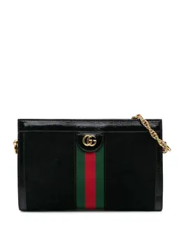 Gucci Pre-Owned: Чёрная сумка через плечо 