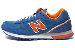 New Balance: Голубые кроссовки  515