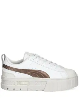 PUMA: Белые кроссовки  Mayze