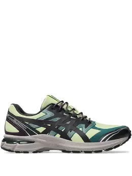 ASICS: Зелёные кроссовки  Gel