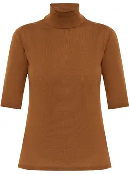 Max Mara: Коричневый топ 