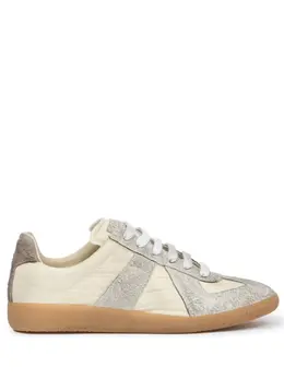 Maison Margiela: Светлые кроссовки  Replica