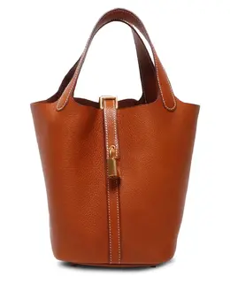 Hermès Pre-Owned: Коричневая сумка-шоппер 
