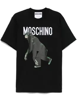 Moschino: Футболка с принтом 
