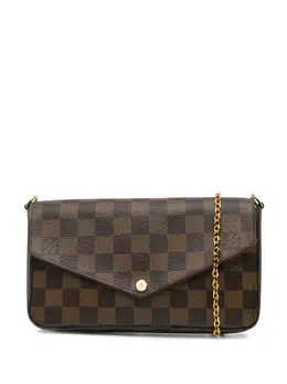 Louis Vuitton Pre-Owned: Коричневая сумка через плечо 
