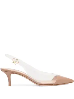 Gianvito Rossi: Бежевые туфли  Plexi