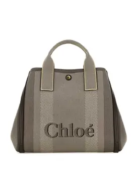 Chloé: Светлая сумка-шоппер 