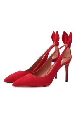 Aquazzura: Красные туфли  Bow Tie 85