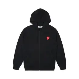 Comme des Garcons PLAY: Чёрная толстовка 