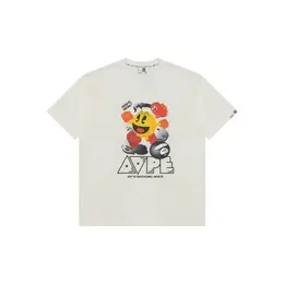 AAPE BY *A BATHING APE®: Белая футболка 