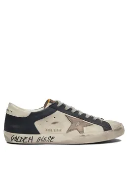 Golden Goose: Голубые кроссовки 