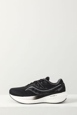 Saucony: Чёрные кроссовки 