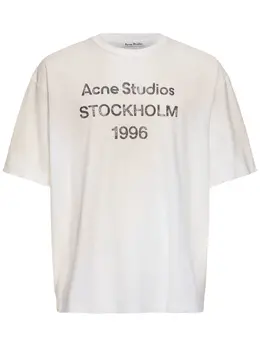 ACNE STUDIOS: Хлопковая футболка  1996