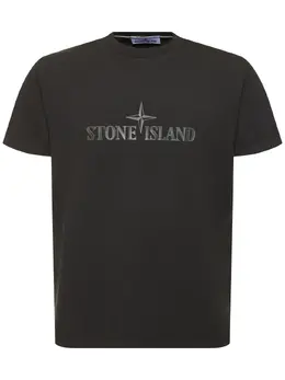 STONE ISLAND: Хлопковая футболка 