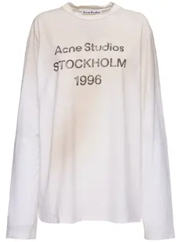 ACNE STUDIOS: Хлопковая футболка  1996