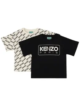 KENZO KIDS: Хлопковая футболка 