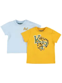 KENZO KIDS: Хлопковая футболка 