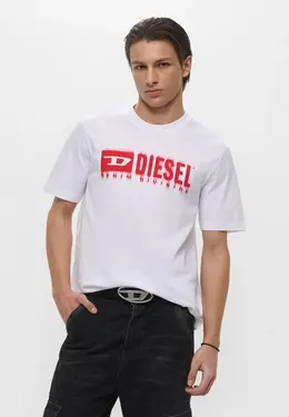 Diesel: Белая футболка 