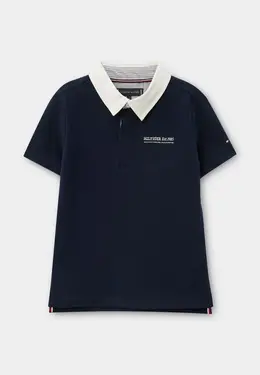 Tommy Hilfiger: Синее поло 