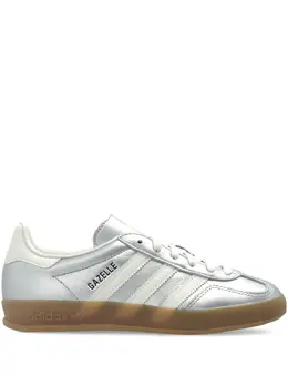 adidas: Серебристые кроссовки  Gazelle