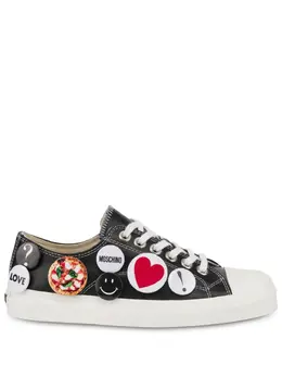 Moschino: Чёрные кроссовки 