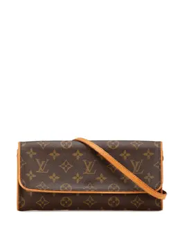 Louis Vuitton Pre-Owned: Коричневая сумка через плечо 