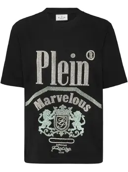Philipp Plein: Чёрная футболка  Marvelous