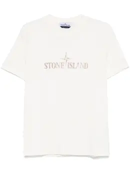 Stone Island: Футболка с принтом 
