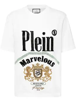 Philipp Plein: Белая футболка  Marvelous