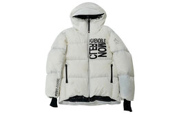 Moncler: Серый пуховик 