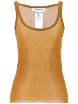 Max Mara: Бежевая майка 