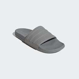 Adidas: Серые шлёпанцы  Adilette