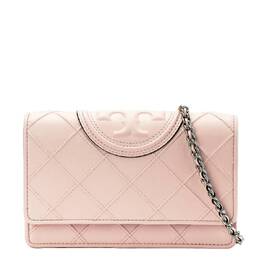 Tory Burch: Розовый кошелёк  Fleming