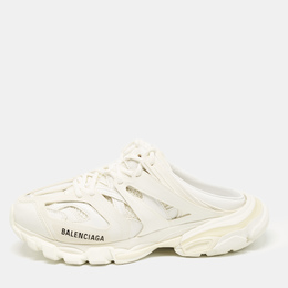 Balenciaga: Белые кроссовки  Track