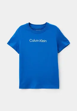 Calvin Klein Jeans: Синяя футболка 