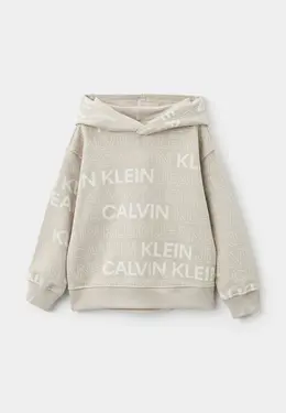 Calvin Klein Jeans: Бежевая толстовка 