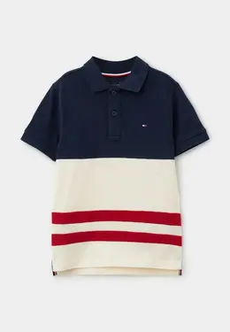 Tommy Hilfiger: Синее поло 