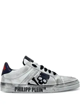 Philipp Plein: Белые кроссовки 