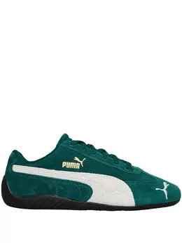 PUMA: Зелёные кроссовки  Speedcat